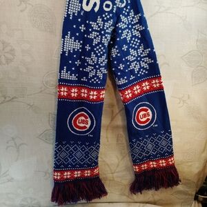 Cubs Blue and Red Winter Scarf